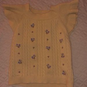 FOREVER 21 women’s FLOWER SWEATER